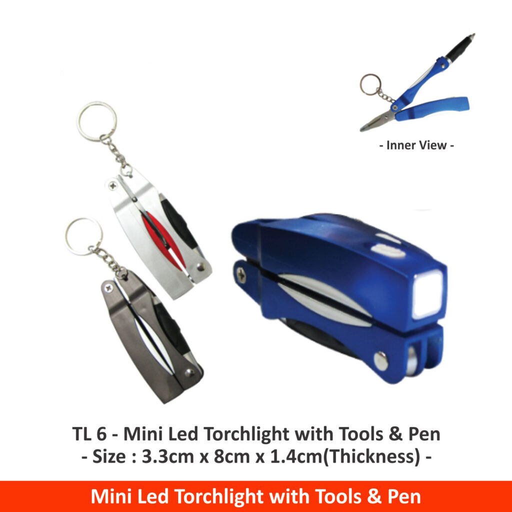 TL6 Mini Led Torchlight with Tools & Pen – iTrophy